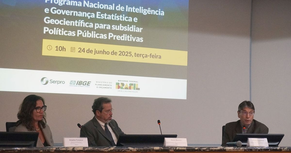 IBGE e Serpro lançam parceria para otimizar dados para órgãos federais