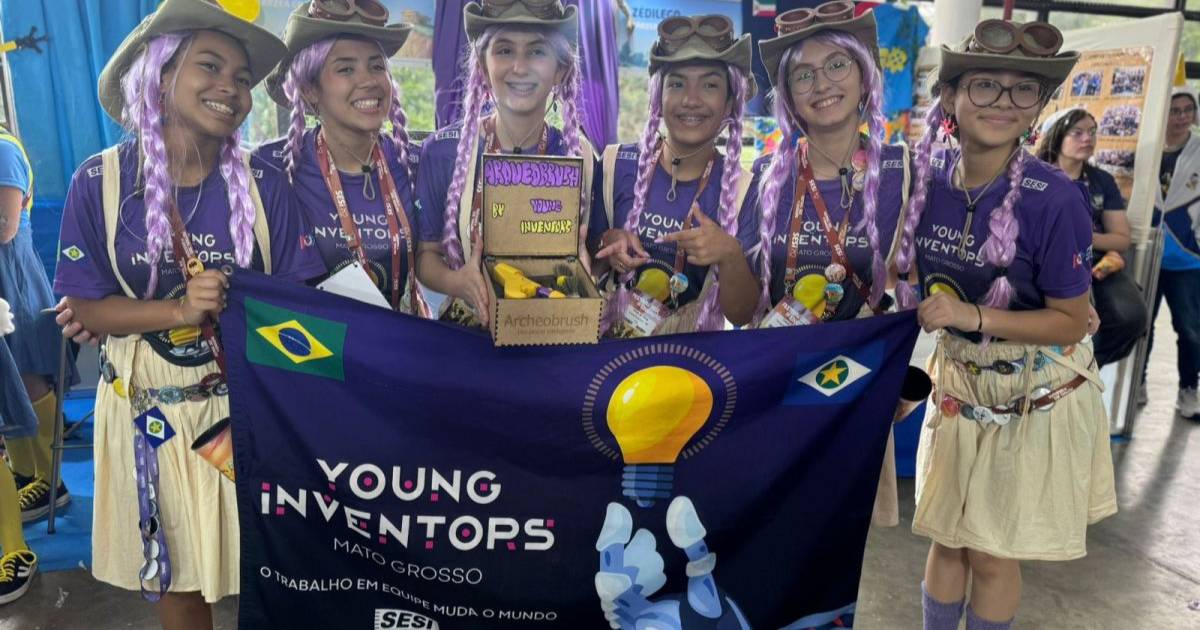 Estudantes de MT criam pincel inteligente e disputam final de mundial de robótica