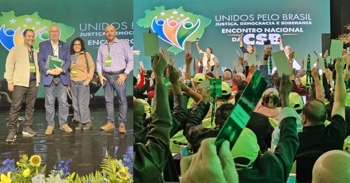 Sindpd-MT marca presença no Encontro Nacional da Central dos Sindicatos Brasileiros