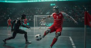 Equipe brasileira leva robôs humanoides e IA para campeonato de futebol na China